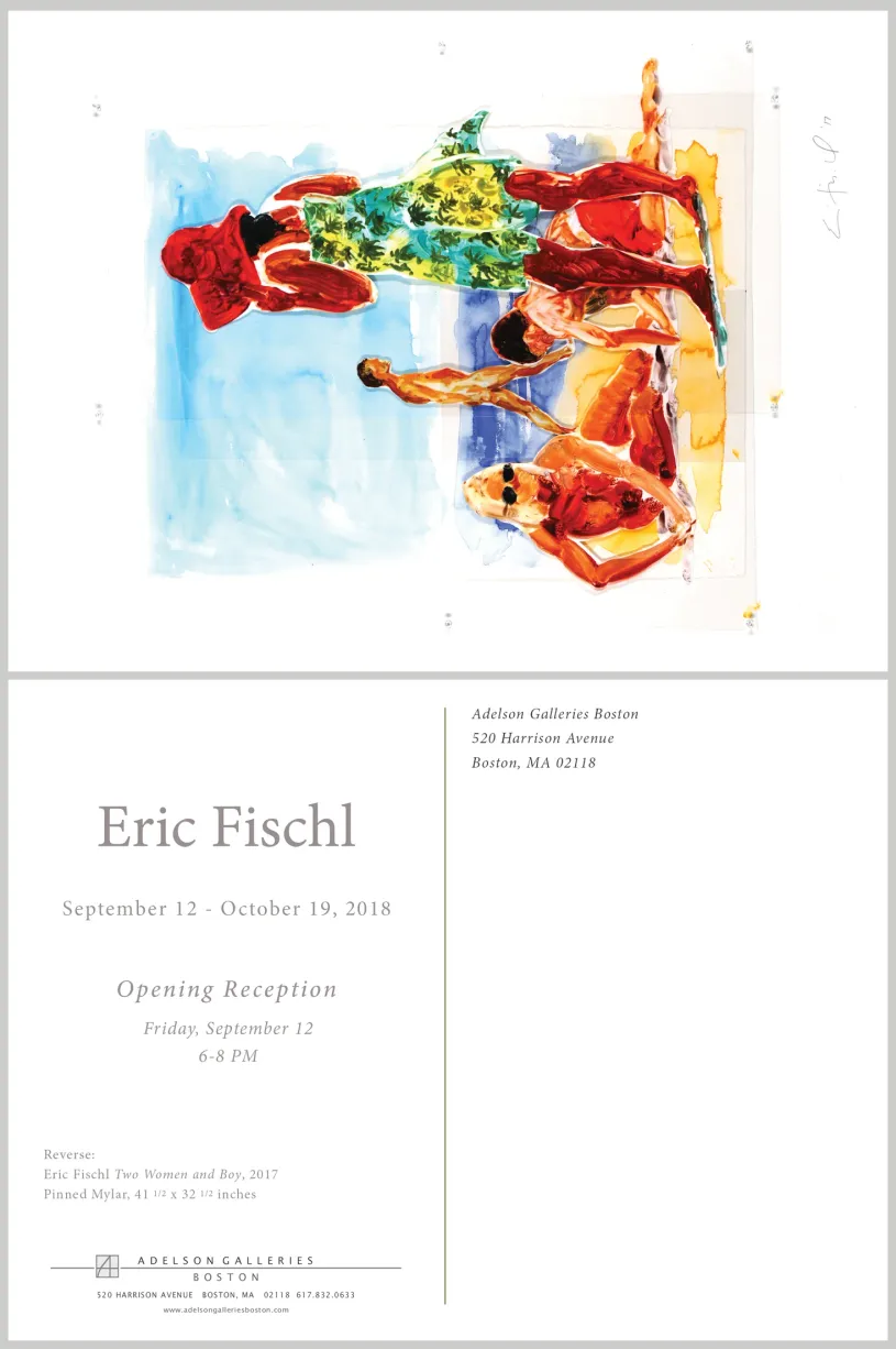 Printed exhibition postcard design