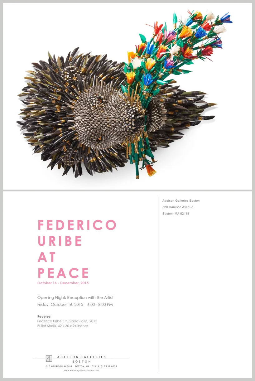 Printed exhibition postcard design