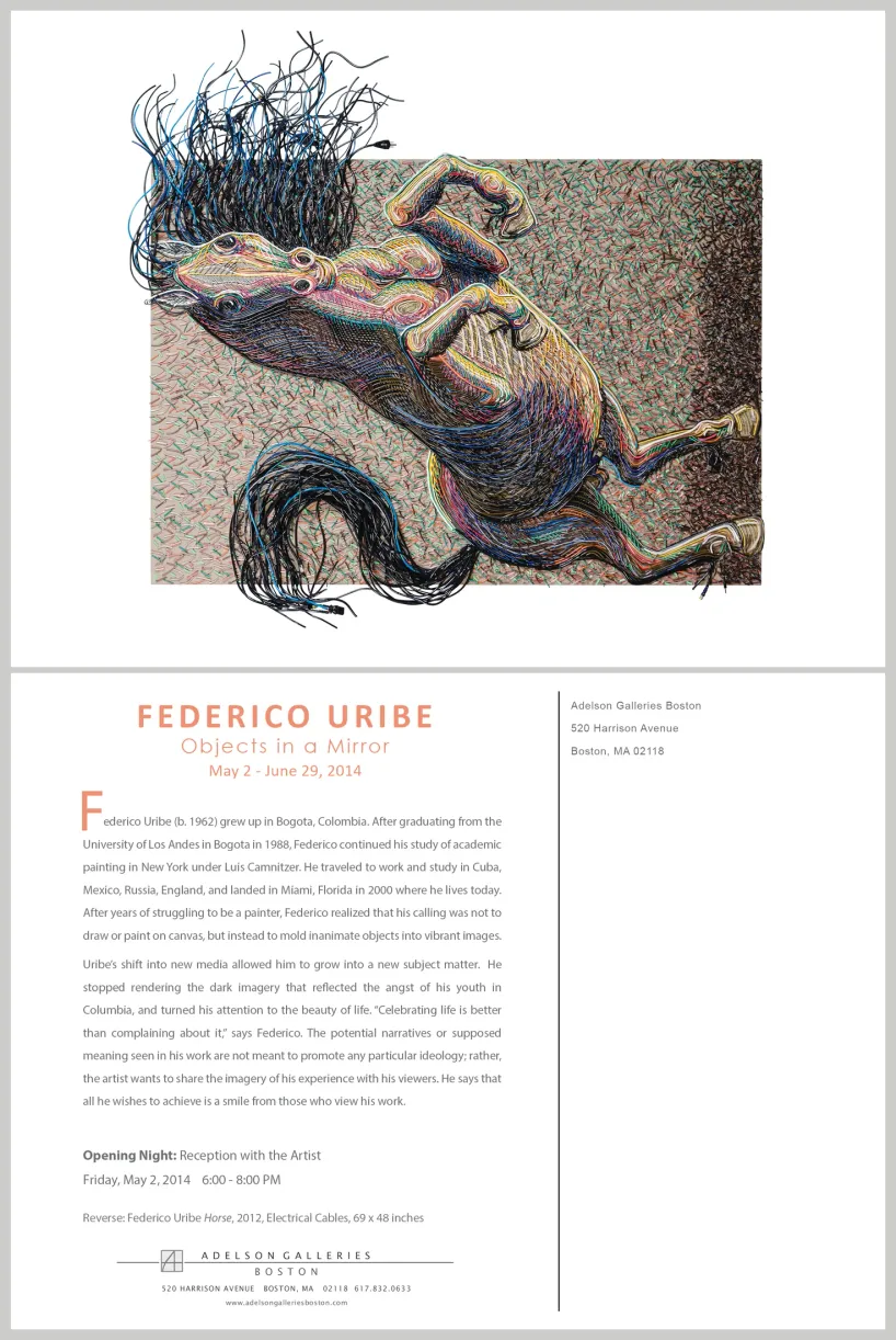 Printed exhibition postcard design