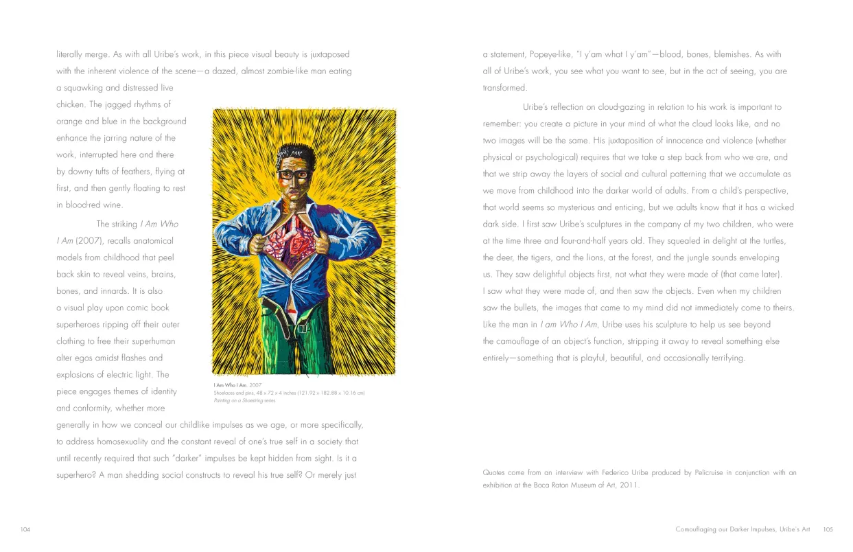 Federico Uribe: Watch the Parade monograph, pages 104–105