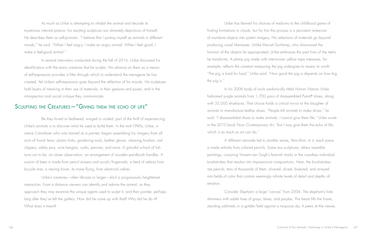 Federico Uribe: Watch the Parade monograph, pages 126–127