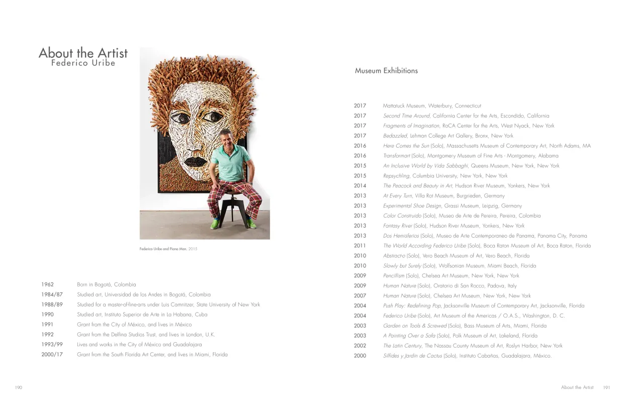 Federico Uribe: Watch the Parade monograph, pages 190–191