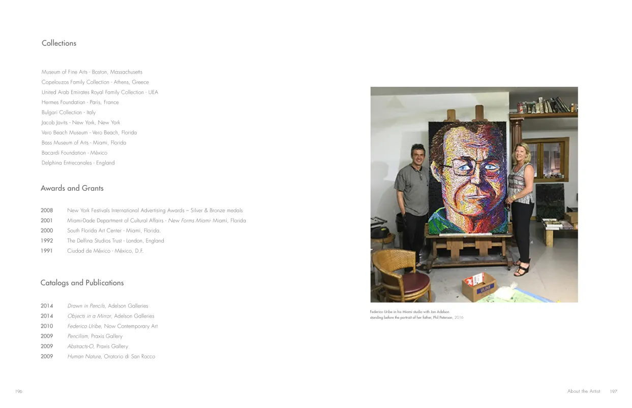 Federico Uribe: Watch the Parade monograph, pages 196–197