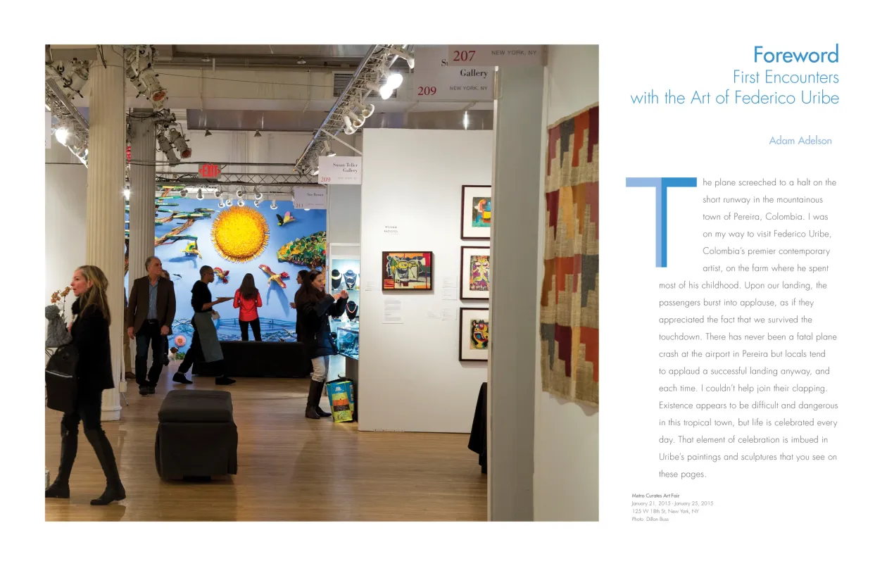 Federico Uribe: Watch the Parade monograph, pages 8–9