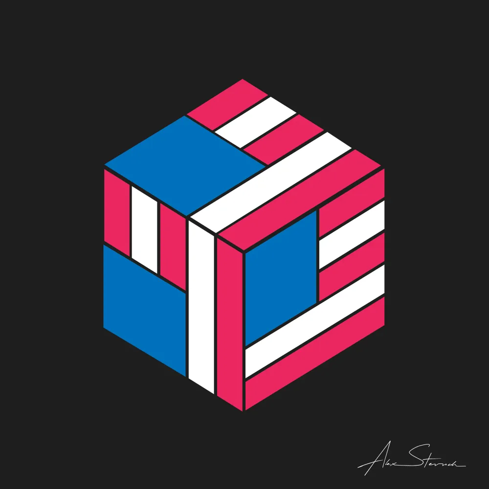 Freedom Cube graphic art