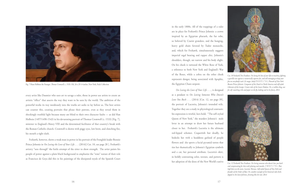 Frohawk Two Feathers: Kill Your Best Ideas exhibition catalogue, pages 16–17