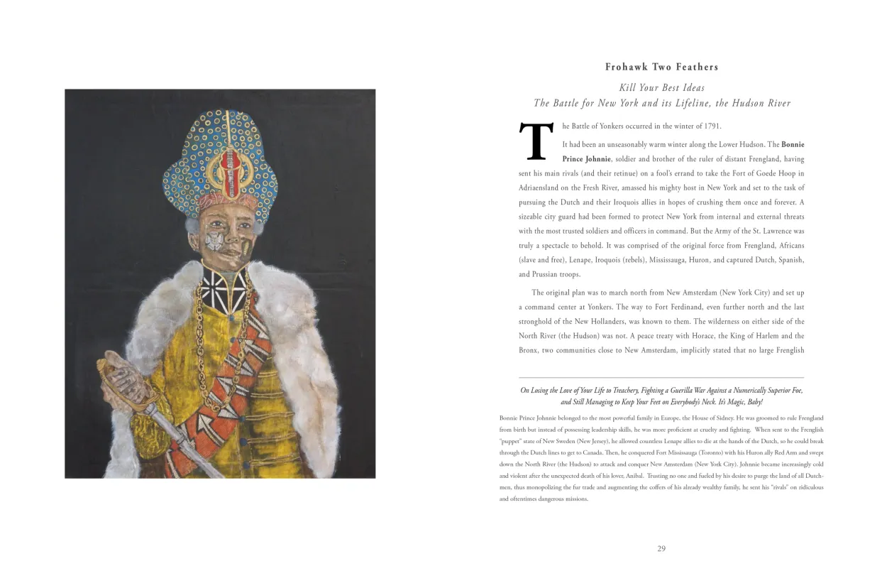Frohawk Two Feathers: Kill Your Best Ideas exhibition catalogue, pages 28–29