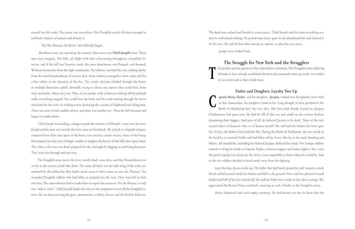Frohawk Two Feathers: Kill Your Best Ideas exhibition catalogue, pages 34–35