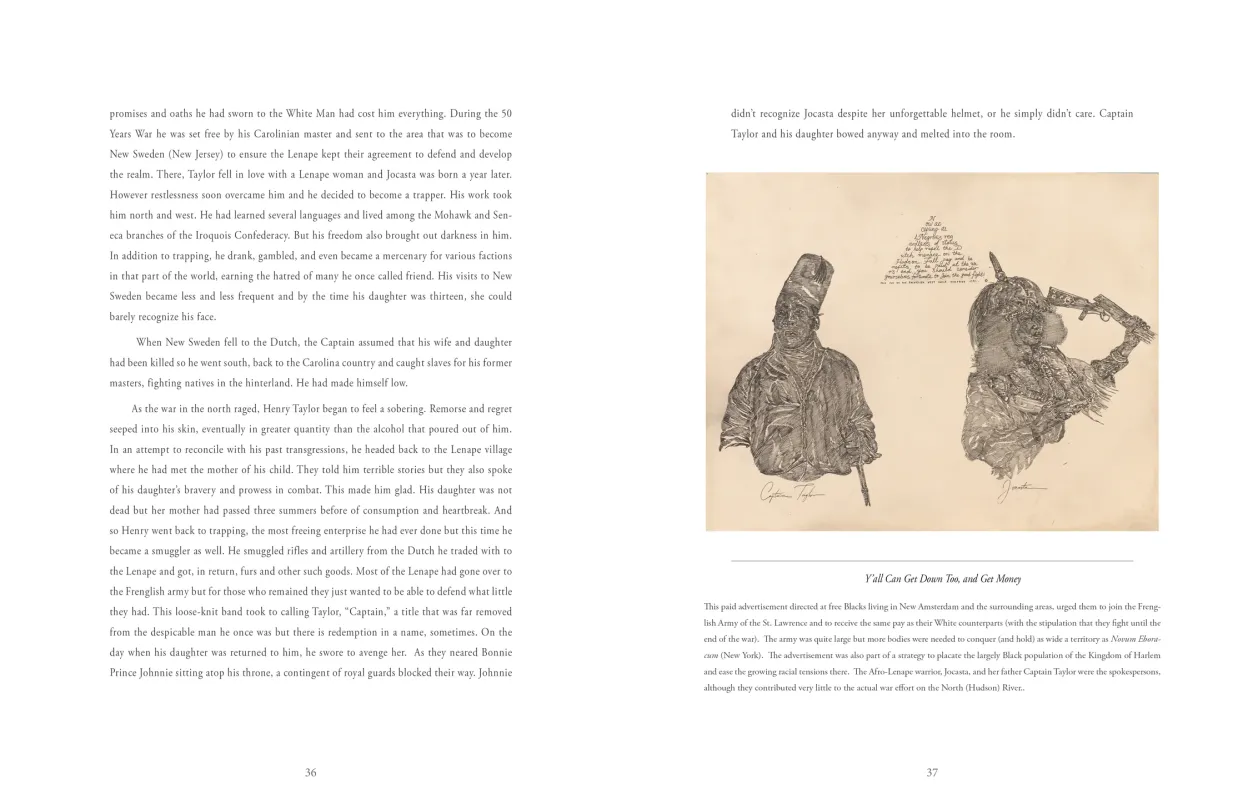 Frohawk Two Feathers: Kill Your Best Ideas exhibition catalogue, pages 36–37