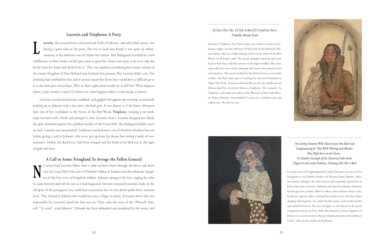 Frohawk Two Feathers: Kill Your Best Ideas exhibition catalogue, pages 38–39