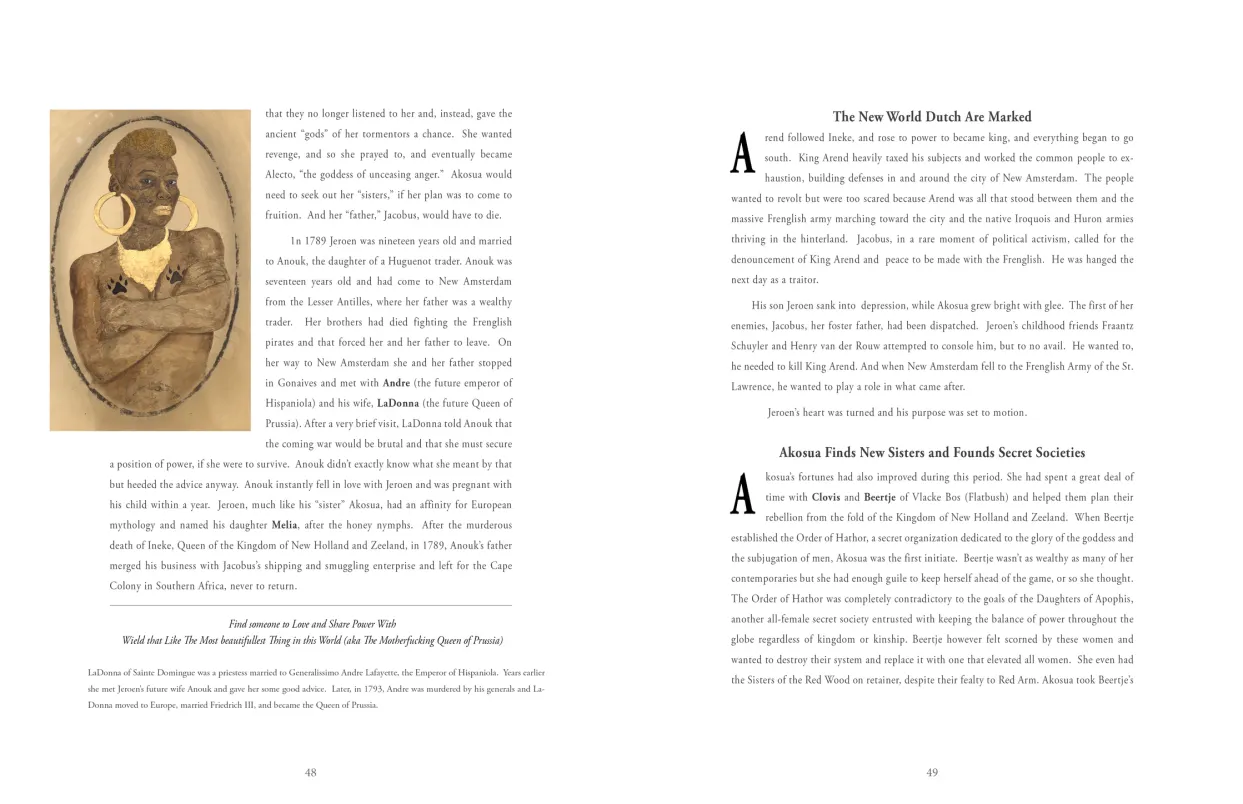 Frohawk Two Feathers: Kill Your Best Ideas exhibition catalogue, pages 48–49