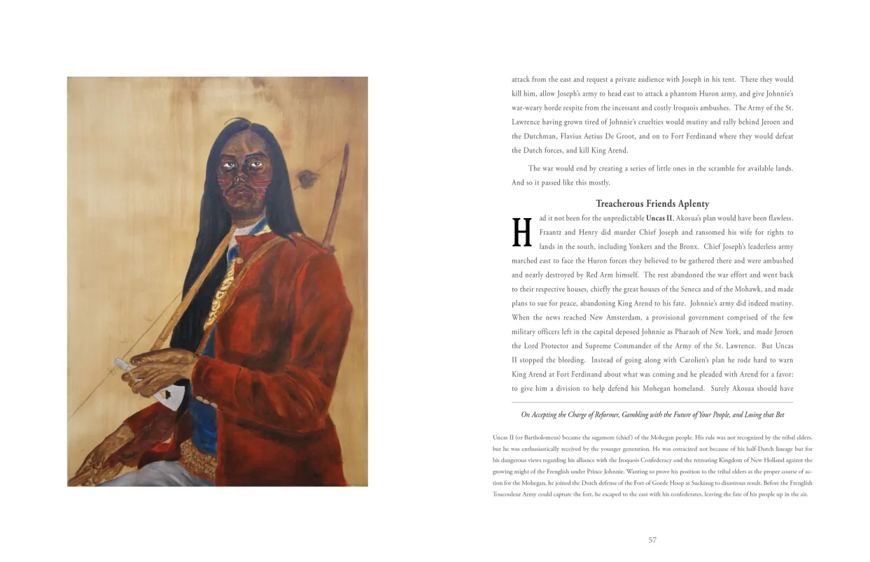 Frohawk Two Feathers: Kill Your Best Ideas exhibition catalogue, pages 56–57