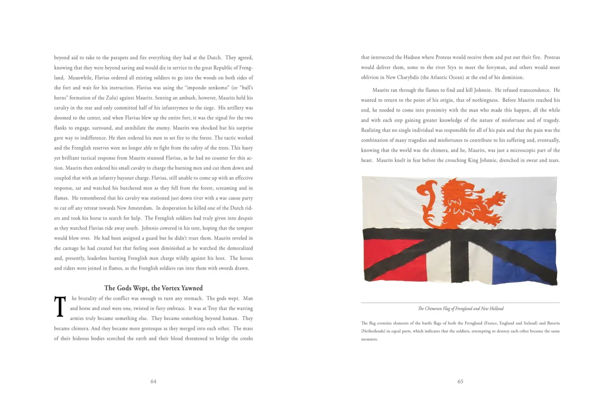 Frohawk Two Feathers: Kill Your Best Ideas exhibition catalogue, pages 64–65