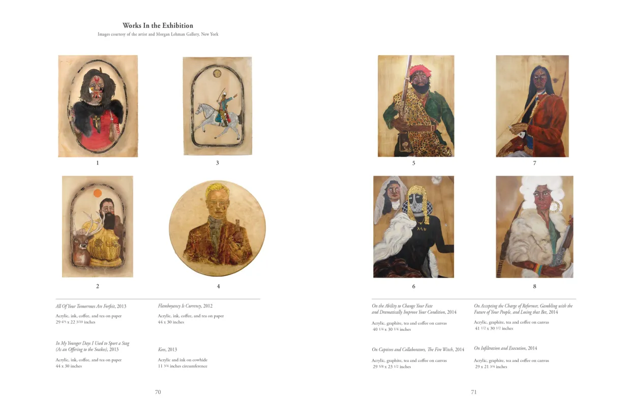 Frohawk Two Feathers: Kill Your Best Ideas exhibition catalogue, pages 70–71