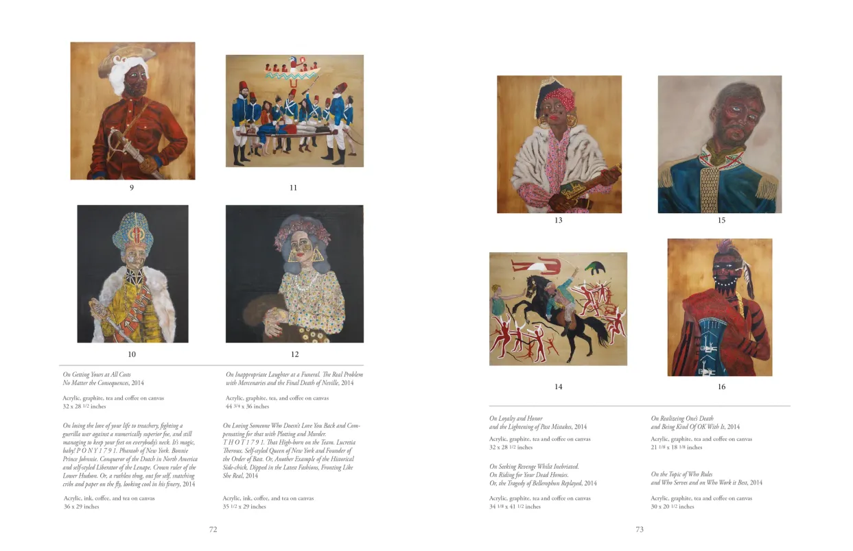 Frohawk Two Feathers: Kill Your Best Ideas exhibition catalogue, pages 72–73