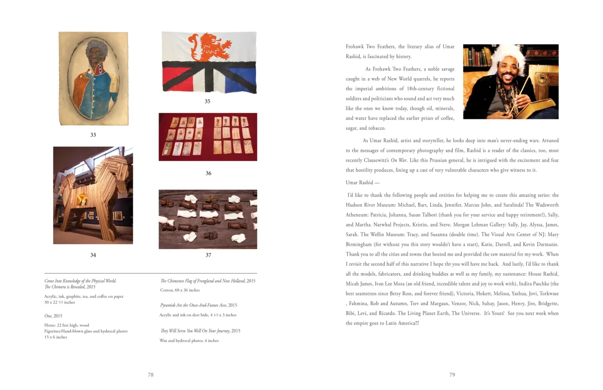 Frohawk Two Feathers: Kill Your Best Ideas exhibition catalogue, pages 78–79