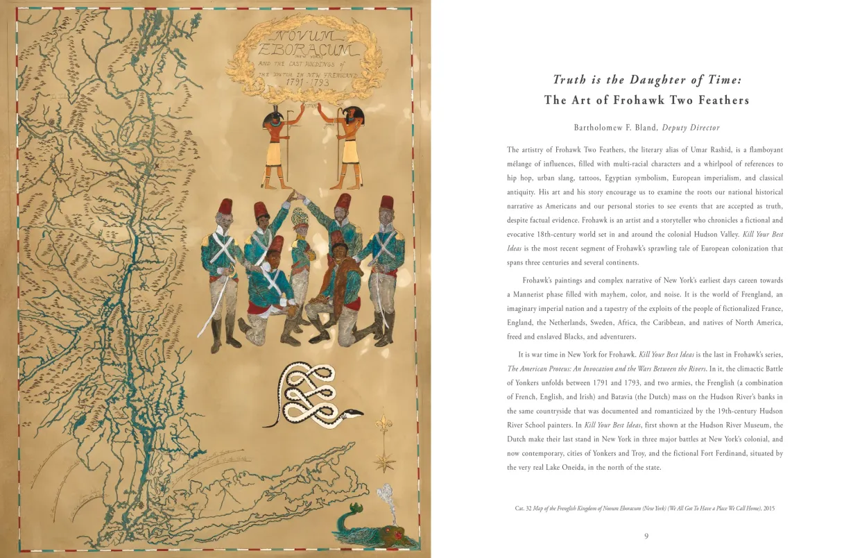 Frohawk Two Feathers: Kill Your Best Ideas exhibition catalogue, pages 8–9