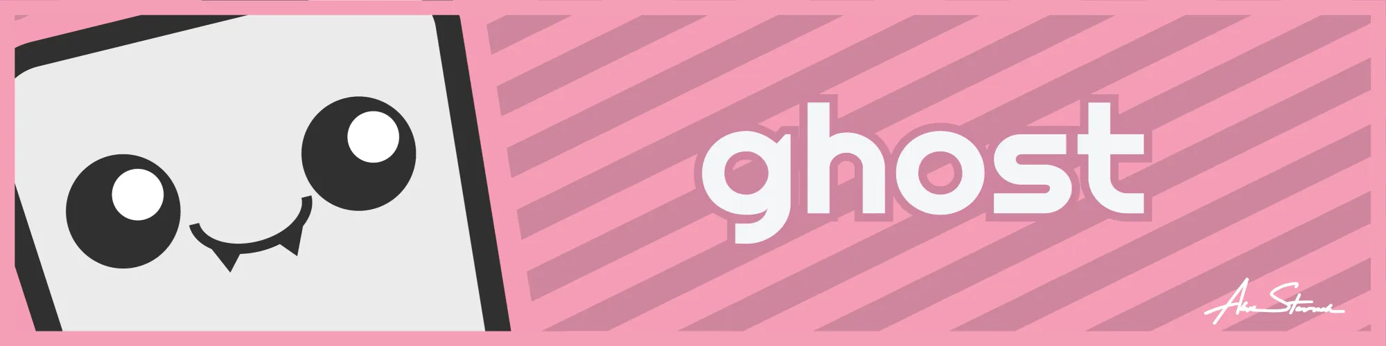 Ghost (G) Illustration Banner Layout