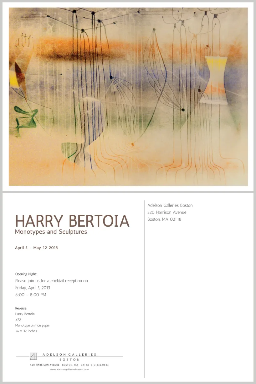 Printed exhibition postcard design