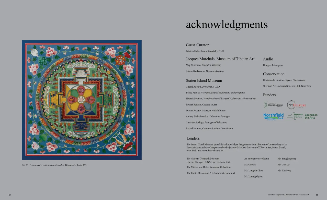 Infinite Compassion: Avalokiteshvara in Asian Art exhibition catalogue, pages 10–11