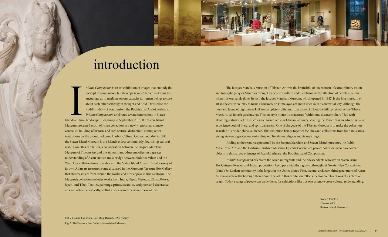 Infinite Compassion: Avalokiteshvara in Asian Art exhibition catalogue, pages 12–13