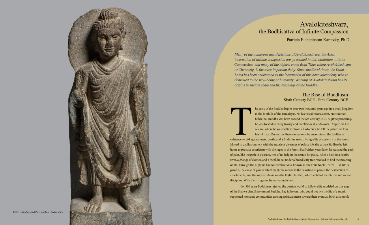 Infinite Compassion: Avalokiteshvara in Asian Art exhibition catalogue, pages 14–15
