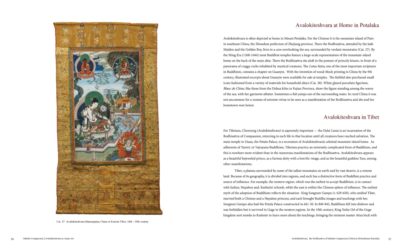 Infinite Compassion: Avalokiteshvara in Asian Art exhibition catalogue, pages 24–25