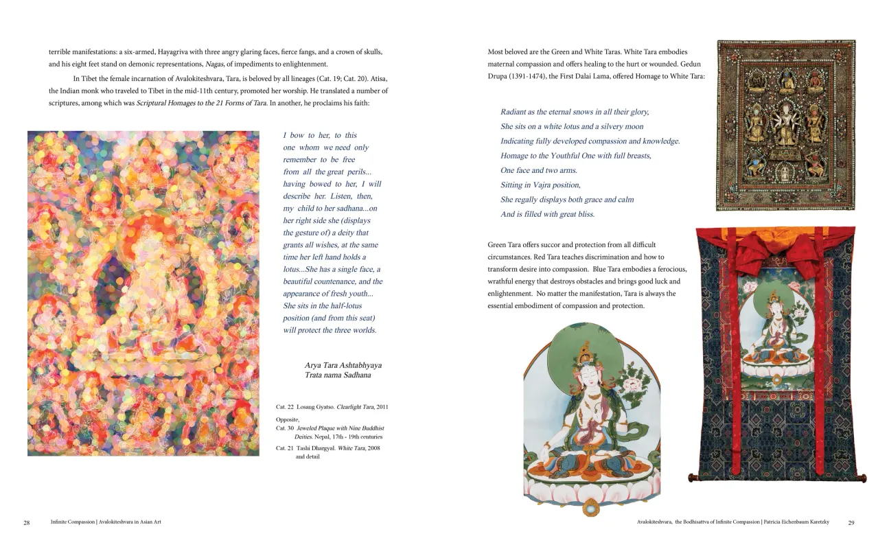 Infinite Compassion: Avalokiteshvara in Asian Art exhibition catalogue, pages 28–29