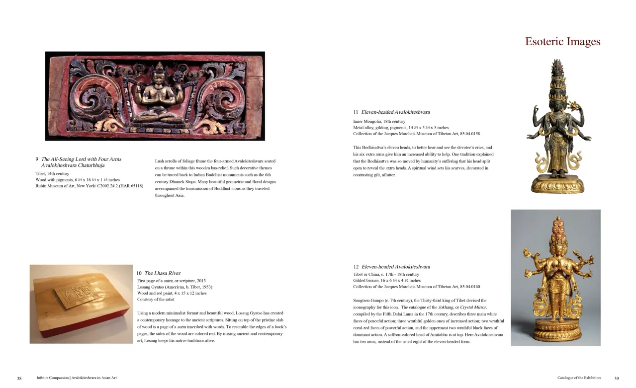 Infinite Compassion: Avalokiteshvara in Asian Art exhibition catalogue, pages 38–39