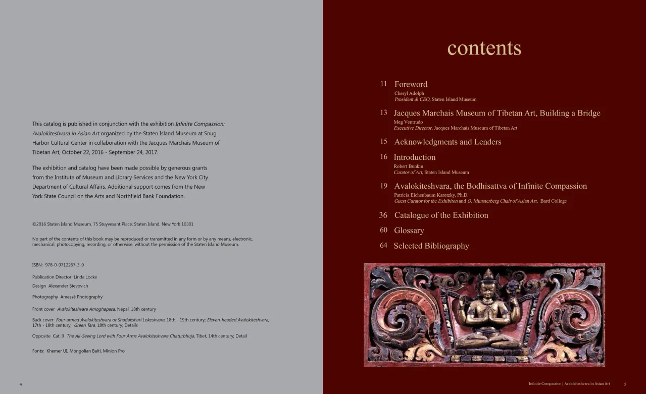 Infinite Compassion: Avalokiteshvara in Asian Art exhibition catalogue, pages 4–5