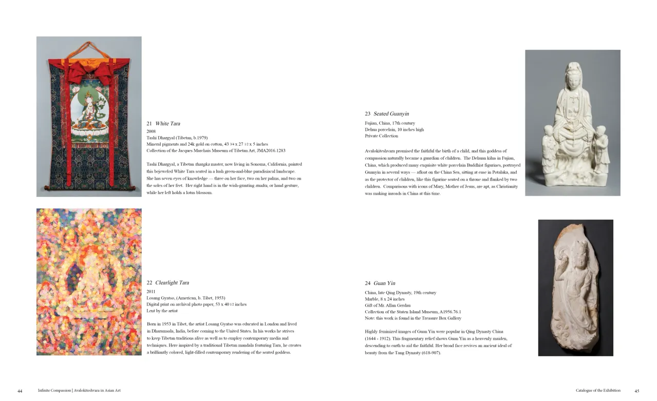 Infinite Compassion: Avalokiteshvara in Asian Art exhibition catalogue, pages 44–45