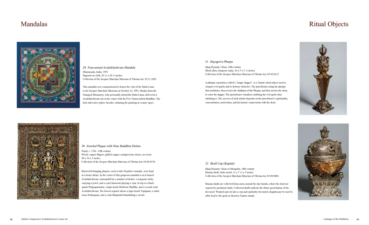 Infinite Compassion: Avalokiteshvara in Asian Art exhibition catalogue, pages 48–49