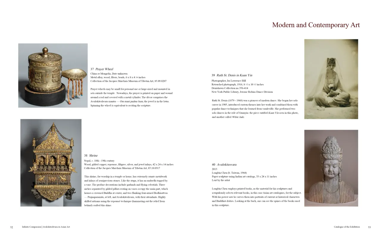 Infinite Compassion: Avalokiteshvara in Asian Art exhibition catalogue, pages 52–53