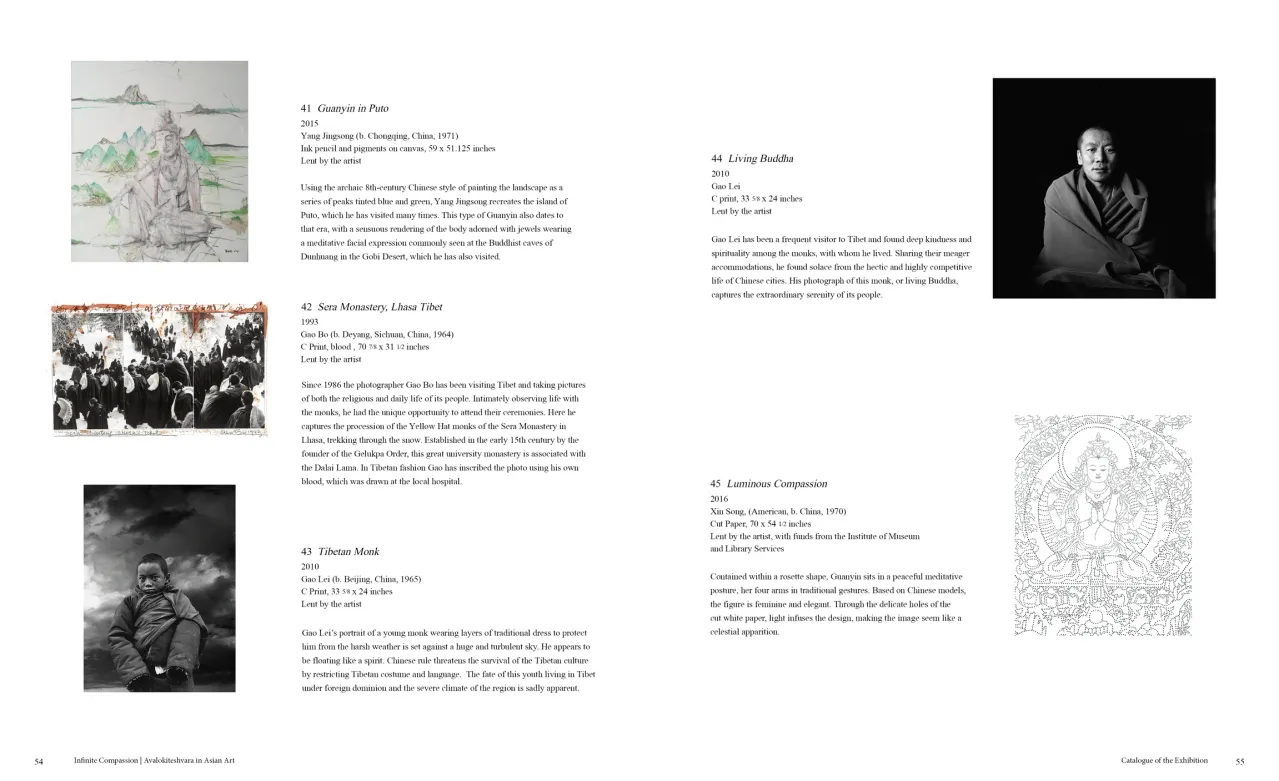 Infinite Compassion: Avalokiteshvara in Asian Art exhibition catalogue, pages 54–55