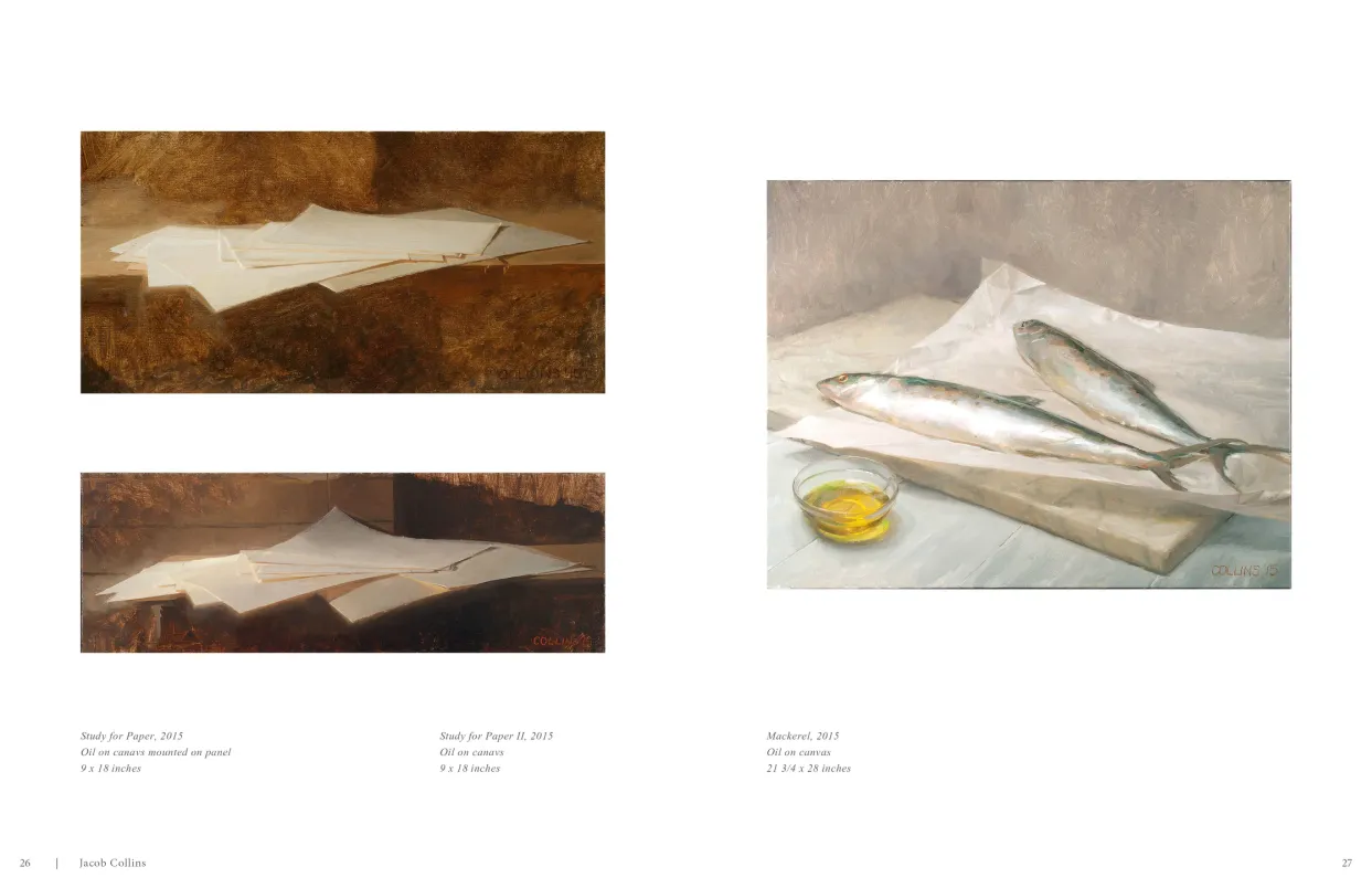 Jacob Collins 2015 exhibition catalogue, pages 26–27