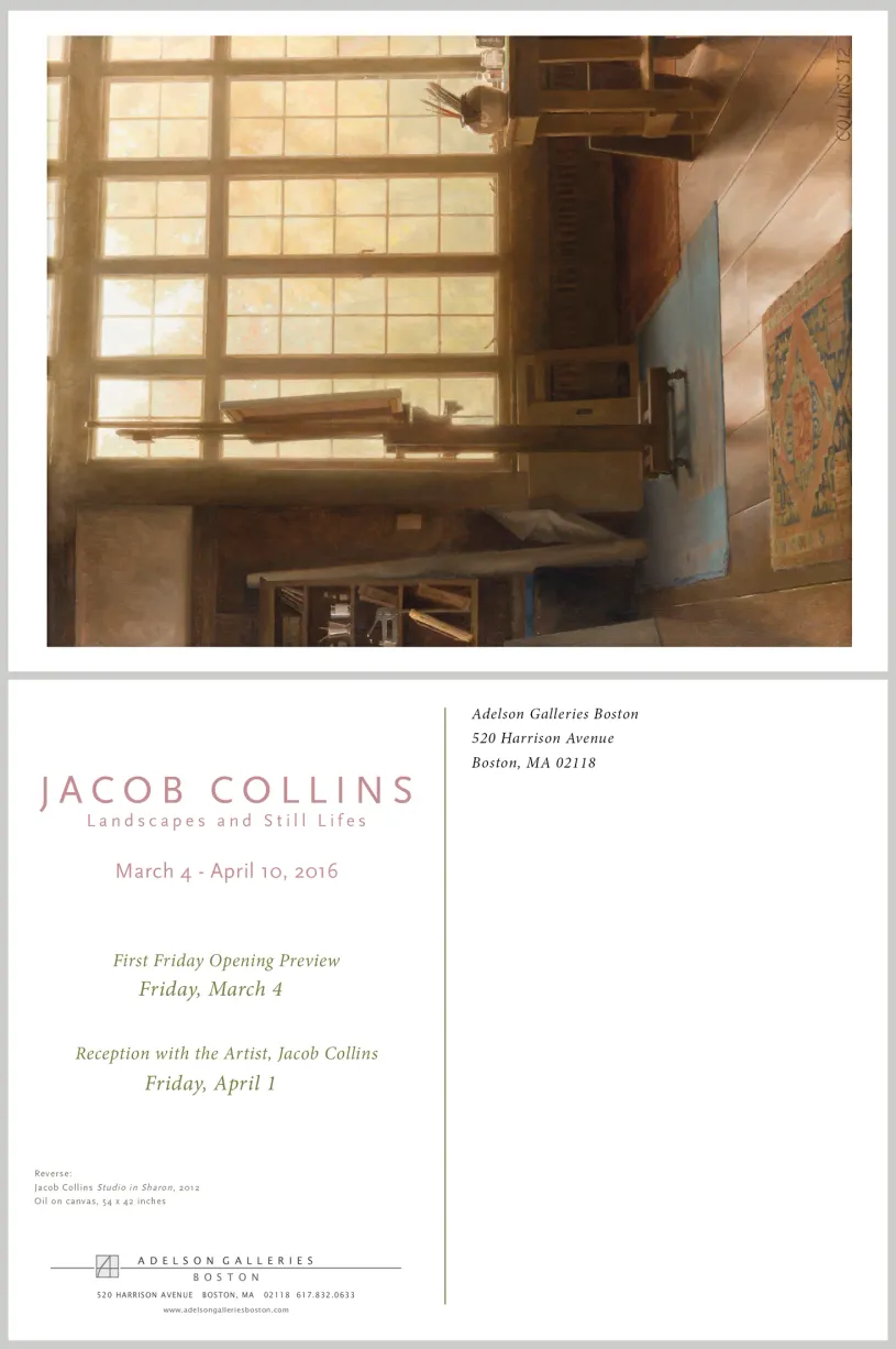 Printed exhibition postcard design