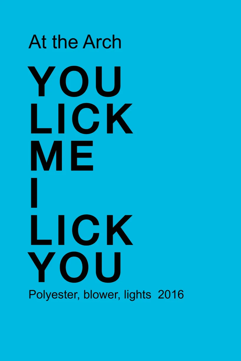 Lobby wayfinder panel design - You Lick Me I Lick You