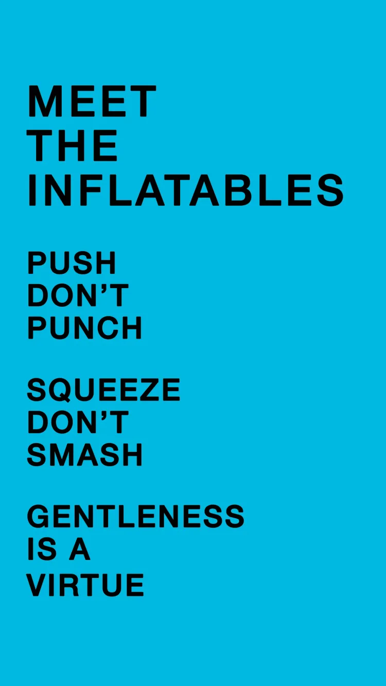 Wayfinder wall panel design - Meet the inflatables