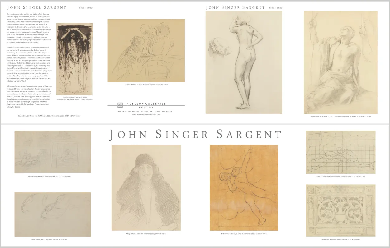 John Singer Sargent: Drawings Brochure
