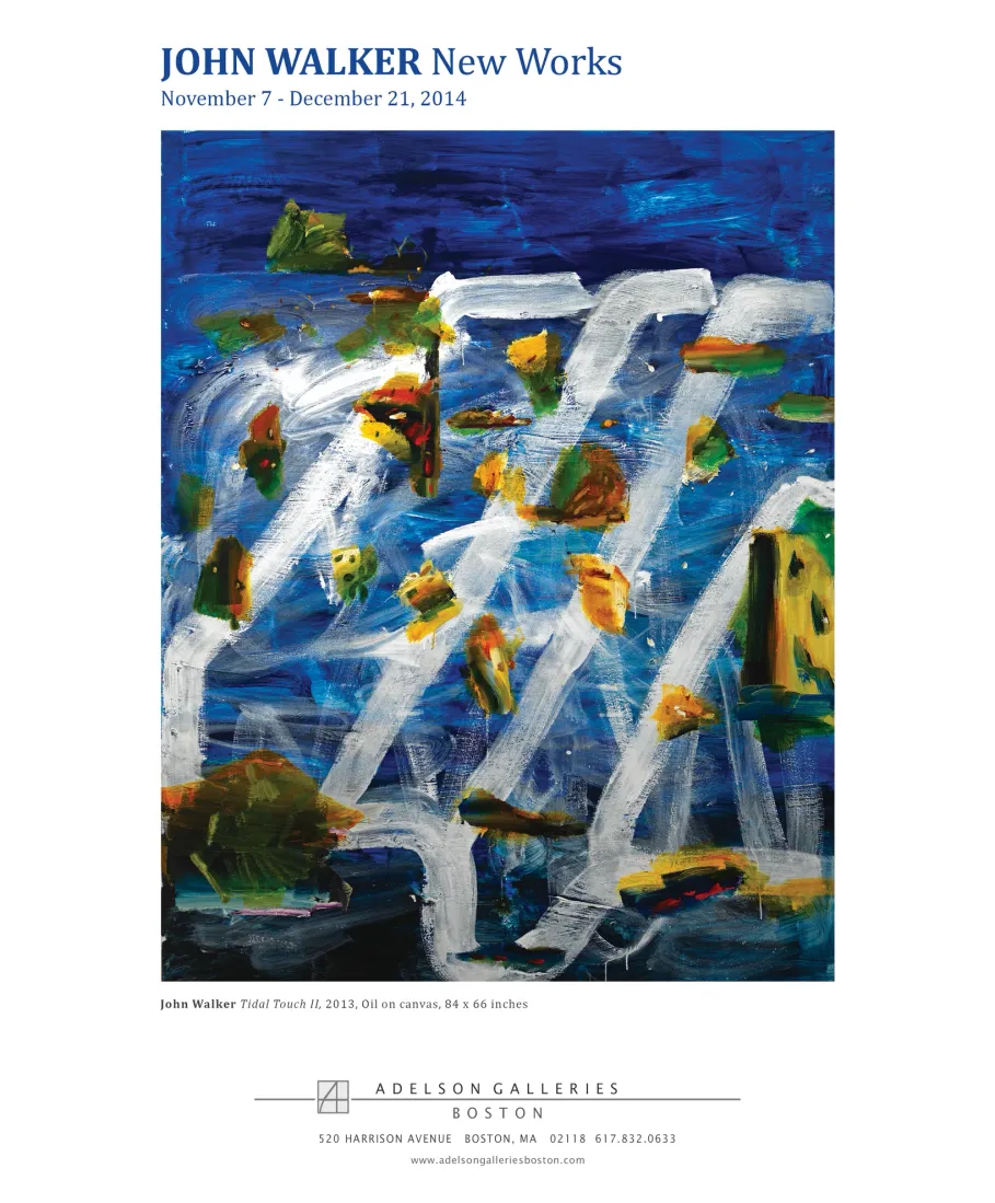 Full-page exhibition advertisement design for Art News magazine
