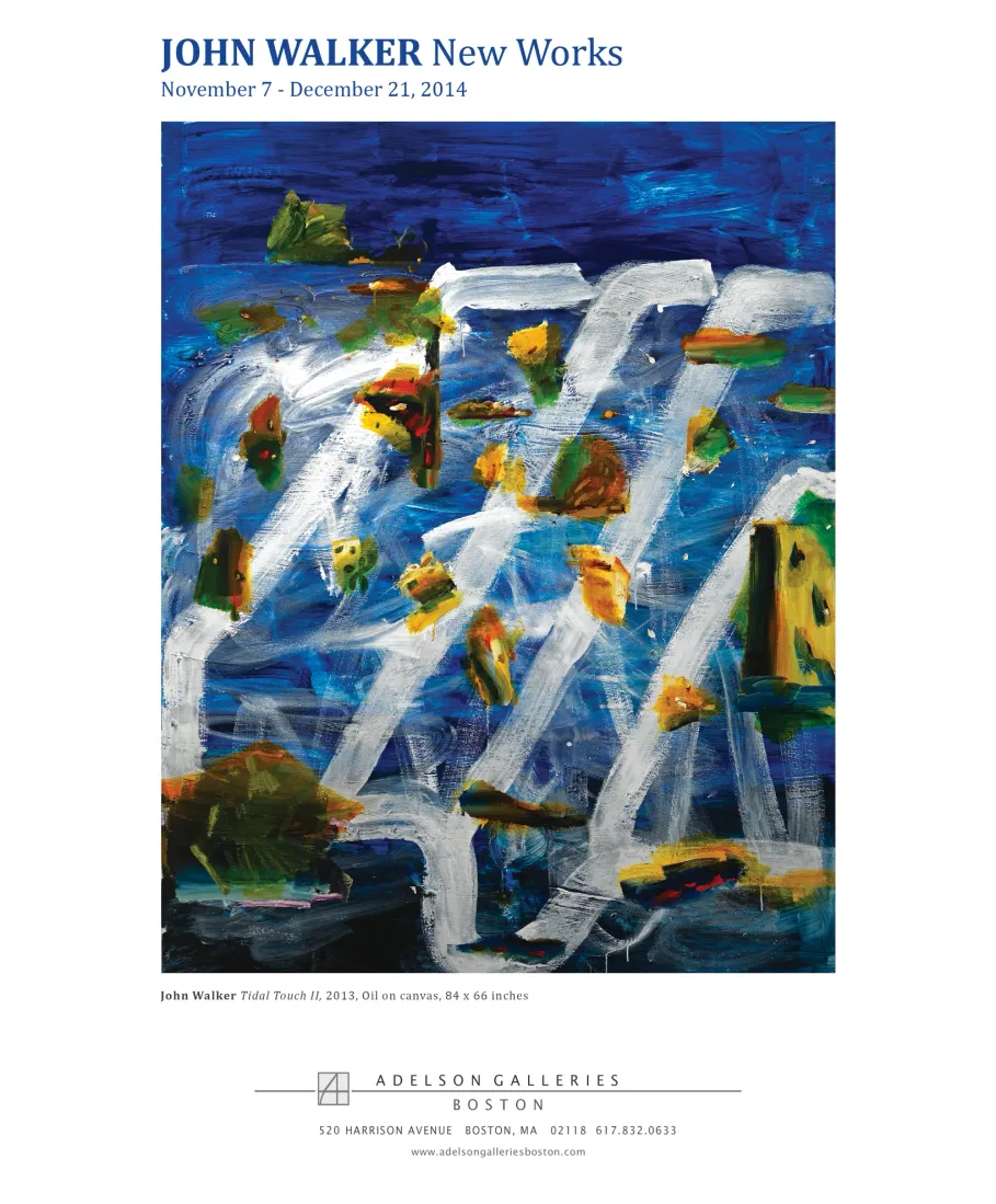 Full-page exhibition advertisement design for Artscope magazine
