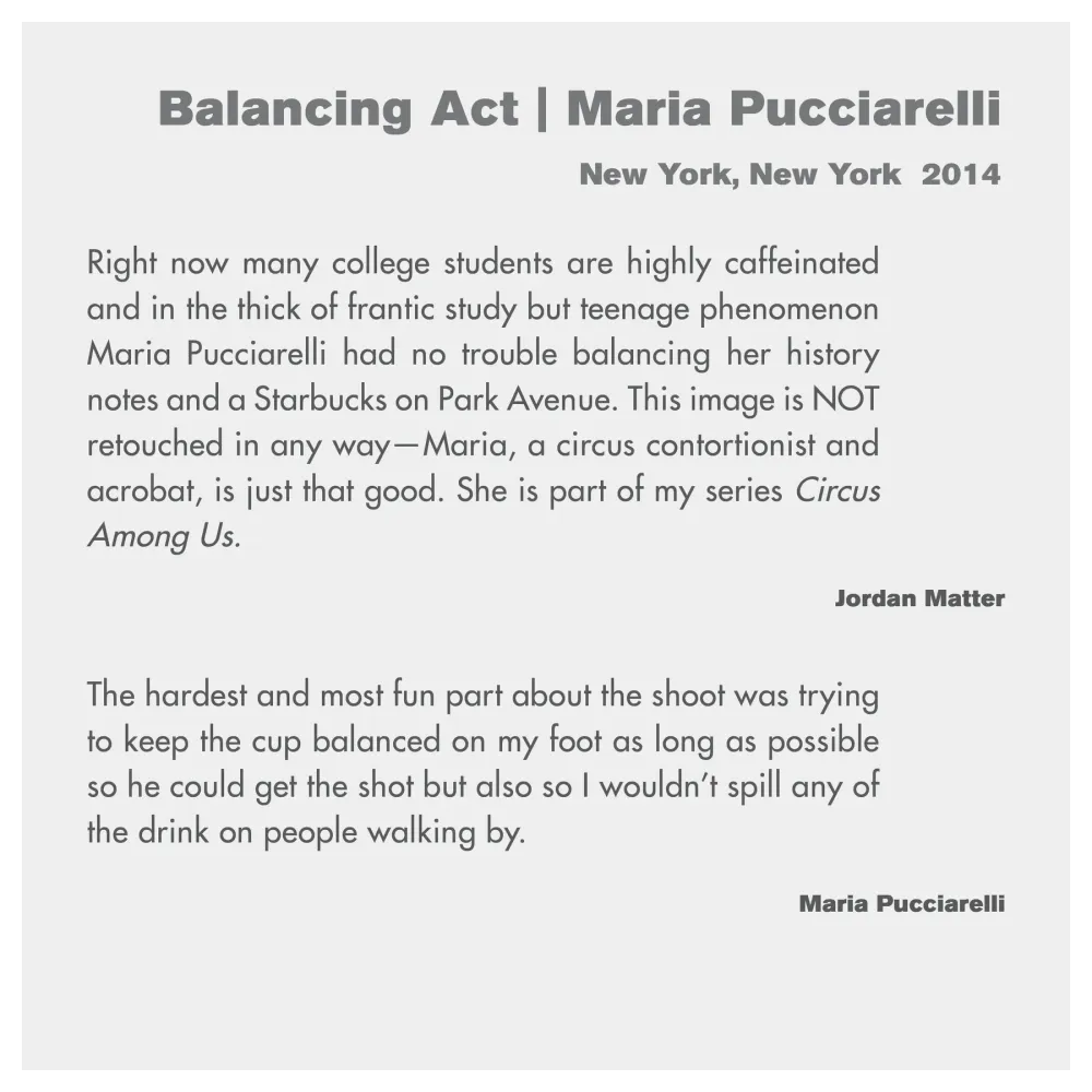 Photography Wall Label - Balancing Act