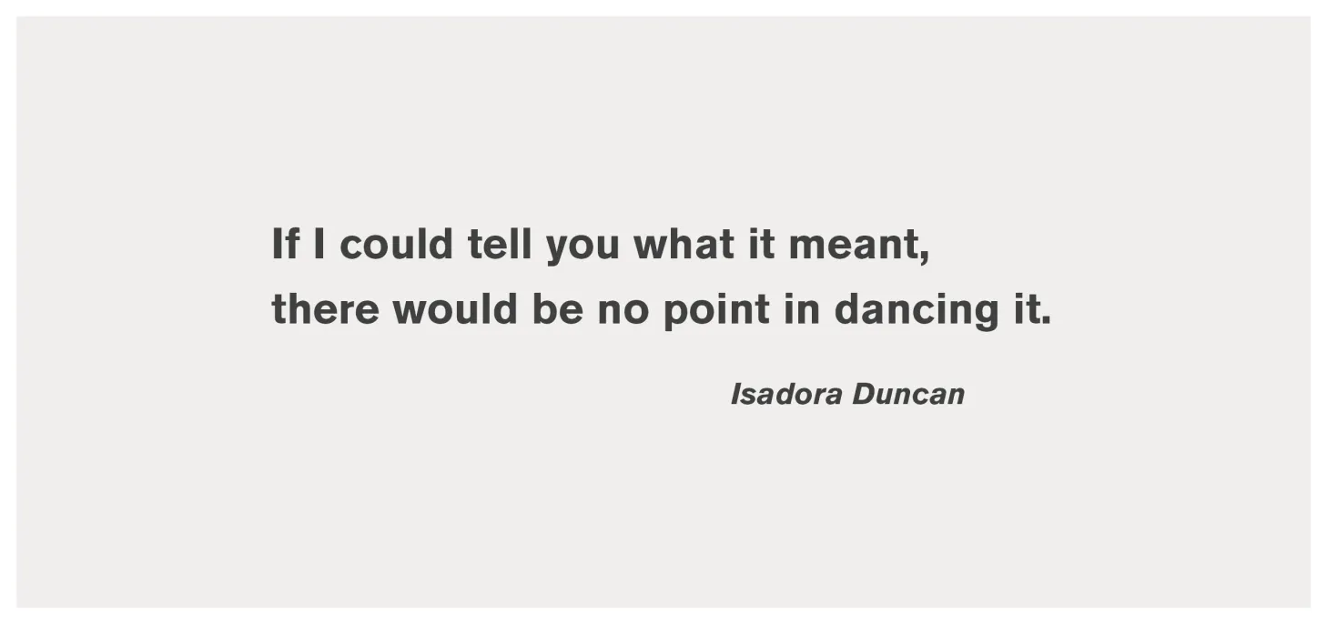 Quote Lettering - Isadora Duncan
