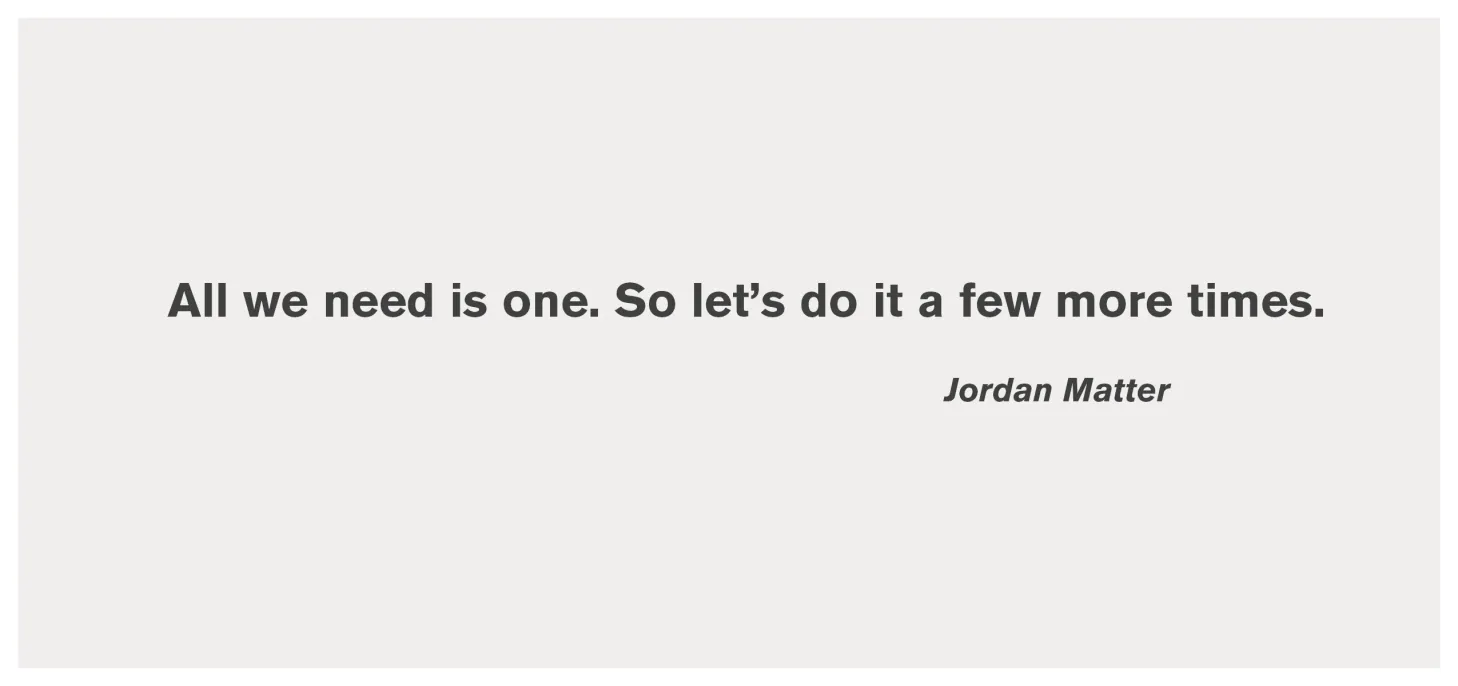 Quote Lettering - Jordan Matter