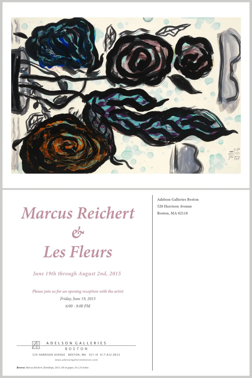 Printed exhibition postcard design