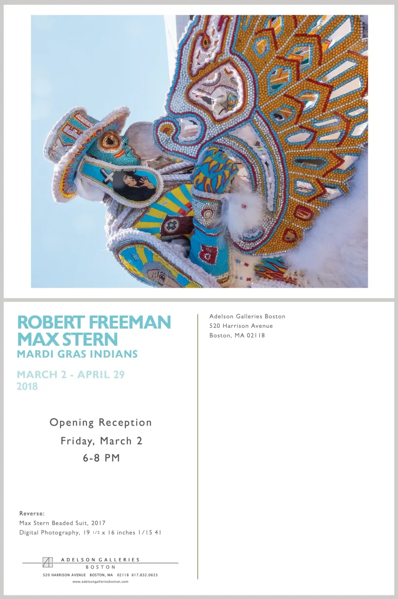 Printed exhibition postcard design