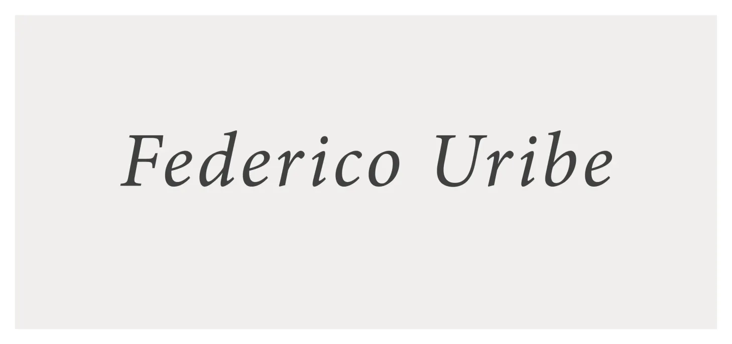 Wall lettering design - Federico Uribe