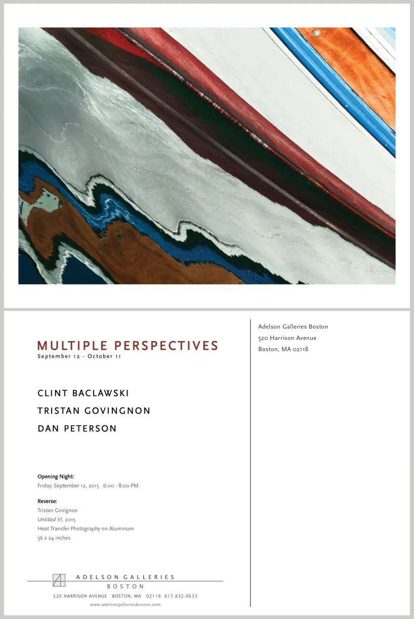Printed exhibition postcard design