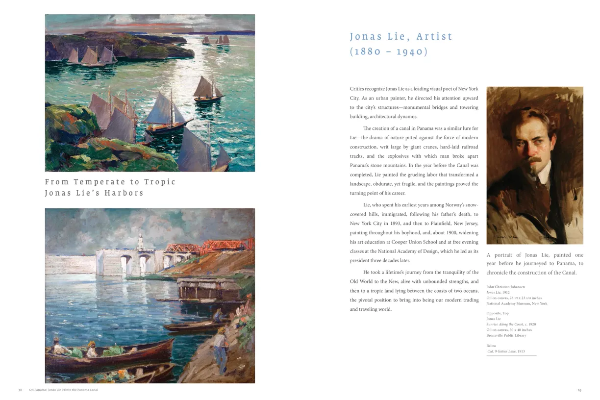 OH PANAMA! Jonas Lie Paints the Panama Canal exhibition catalogue, pages 18–19