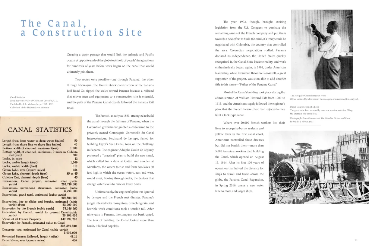 OH PANAMA! Jonas Lie Paints the Panama Canal exhibition catalogue, pages 20–21